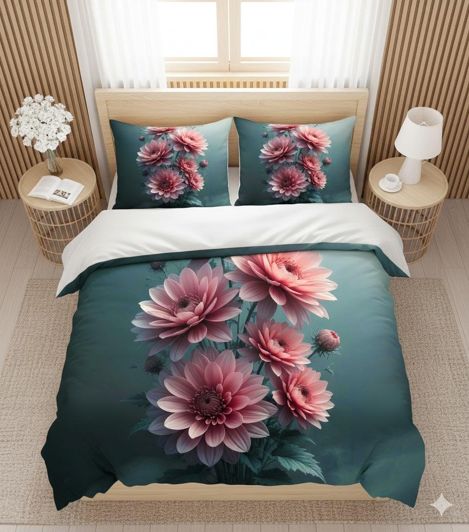 bedsheet - Purple Leaf Creation