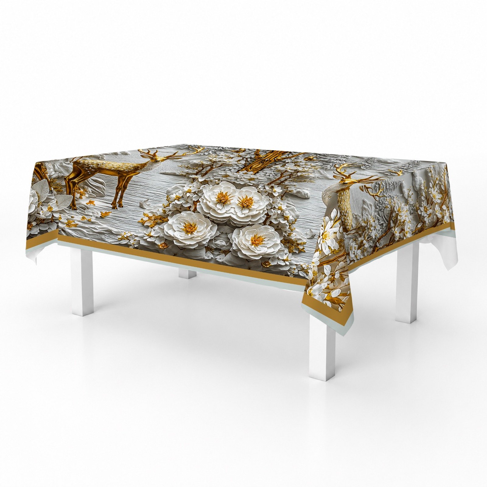 Table cover Golden deer image 1