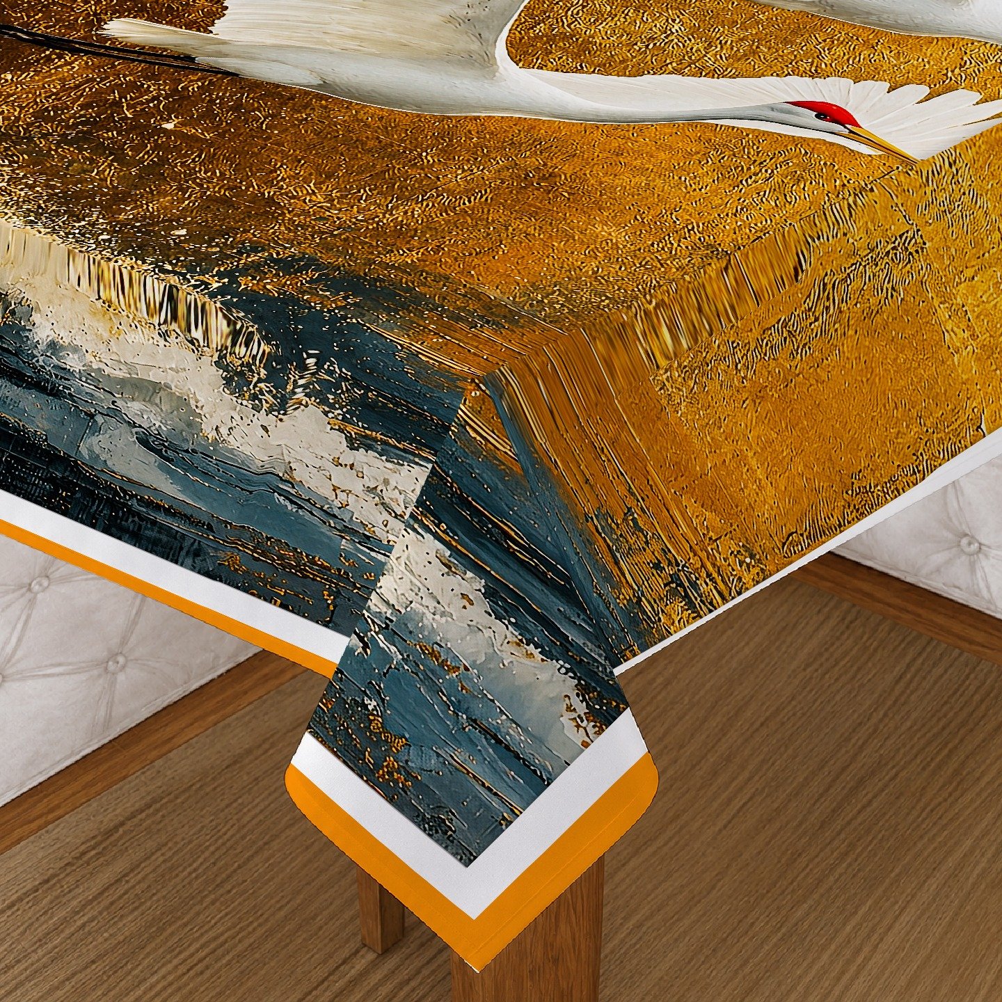 Table cover flying birds image 2