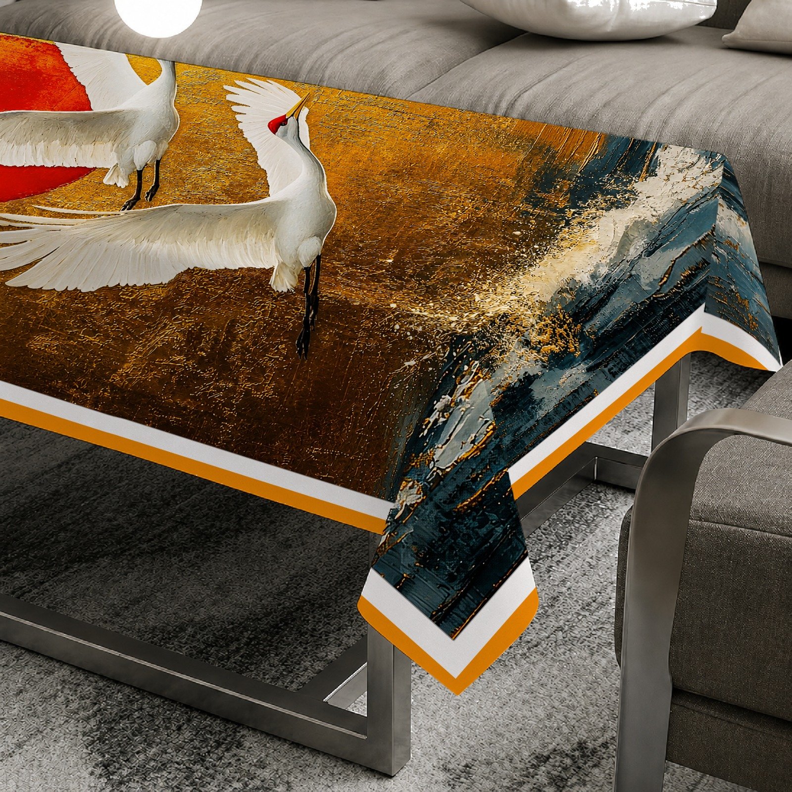 Table cover flying birds image 3