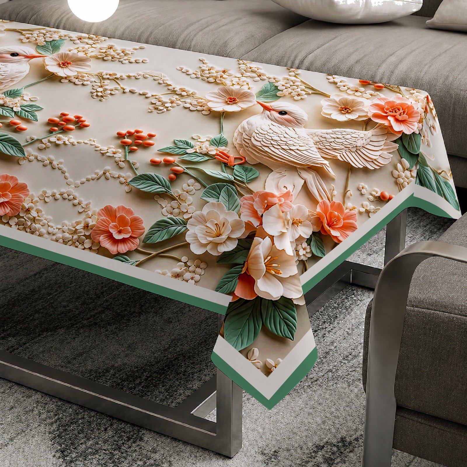 table cover birds image 3