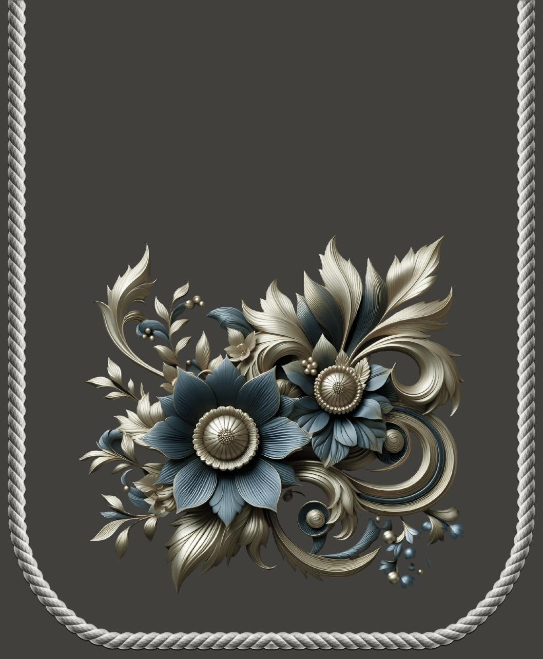 Sofa cover 3D Velvet Flower Bunch image 2