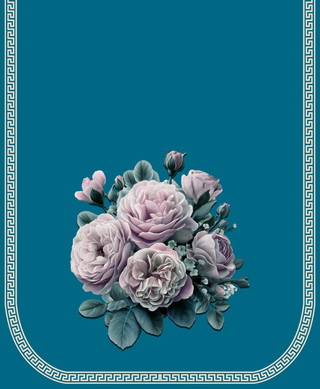 Sofa cover pink Rose Flower Bunch image 3