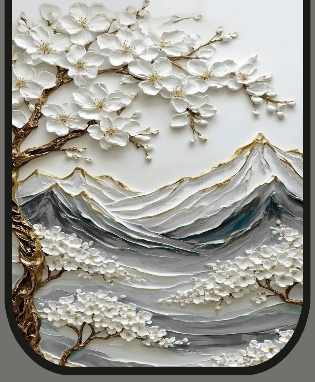sofa cover white  mountain ranges image 2