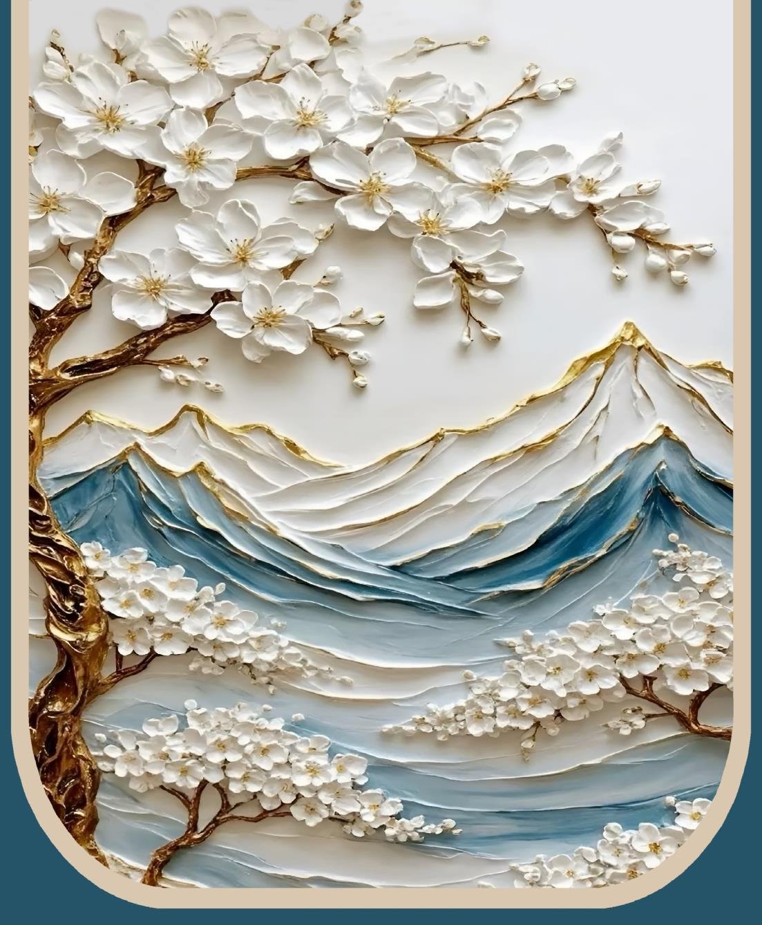 sofa cover white  mountain ranges image 4