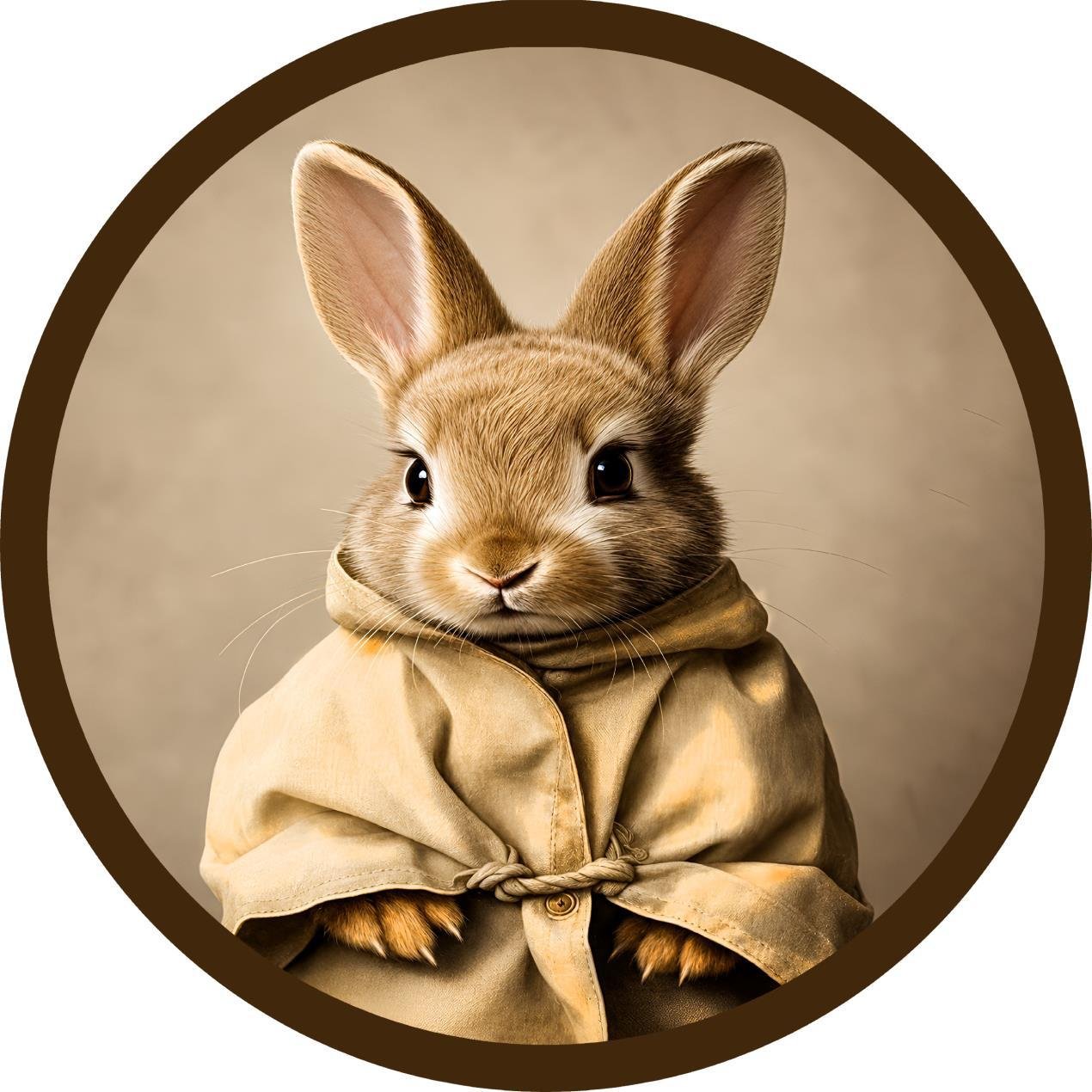 Round Table cover  design rabbit image 1