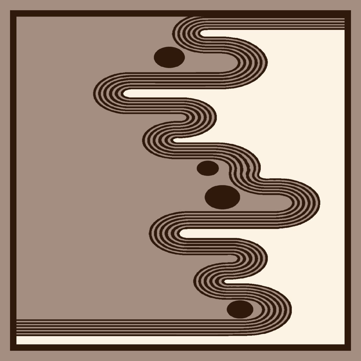 Cusion cover design Zen Garden image 1