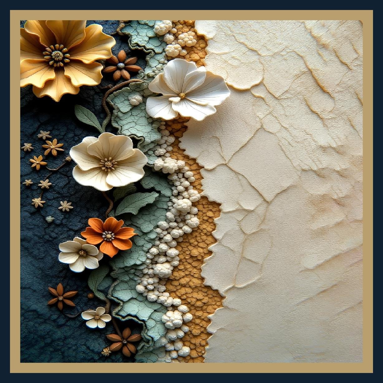 cusion cover design 4 magnolia blooms image 1