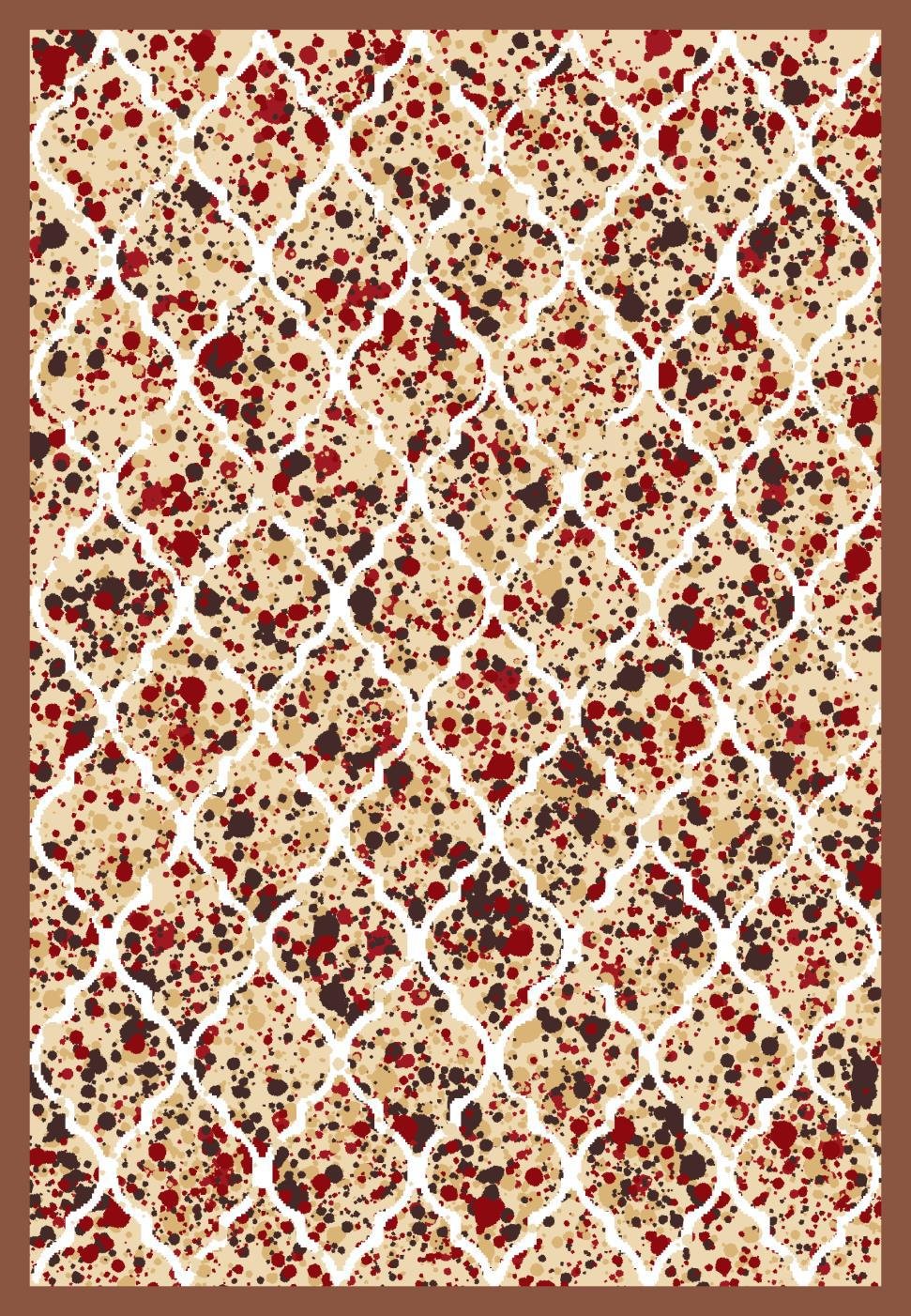 7D carpet - ogee or quatrefoil lattice image 1