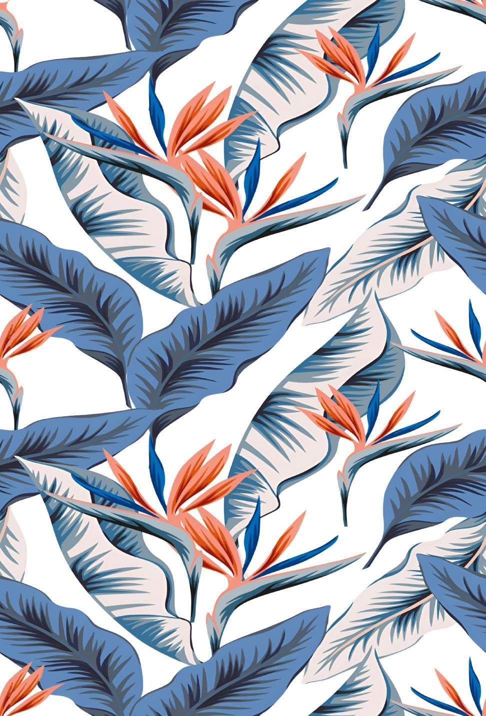 7D carpet - Tropical strelitzia flowers image 1