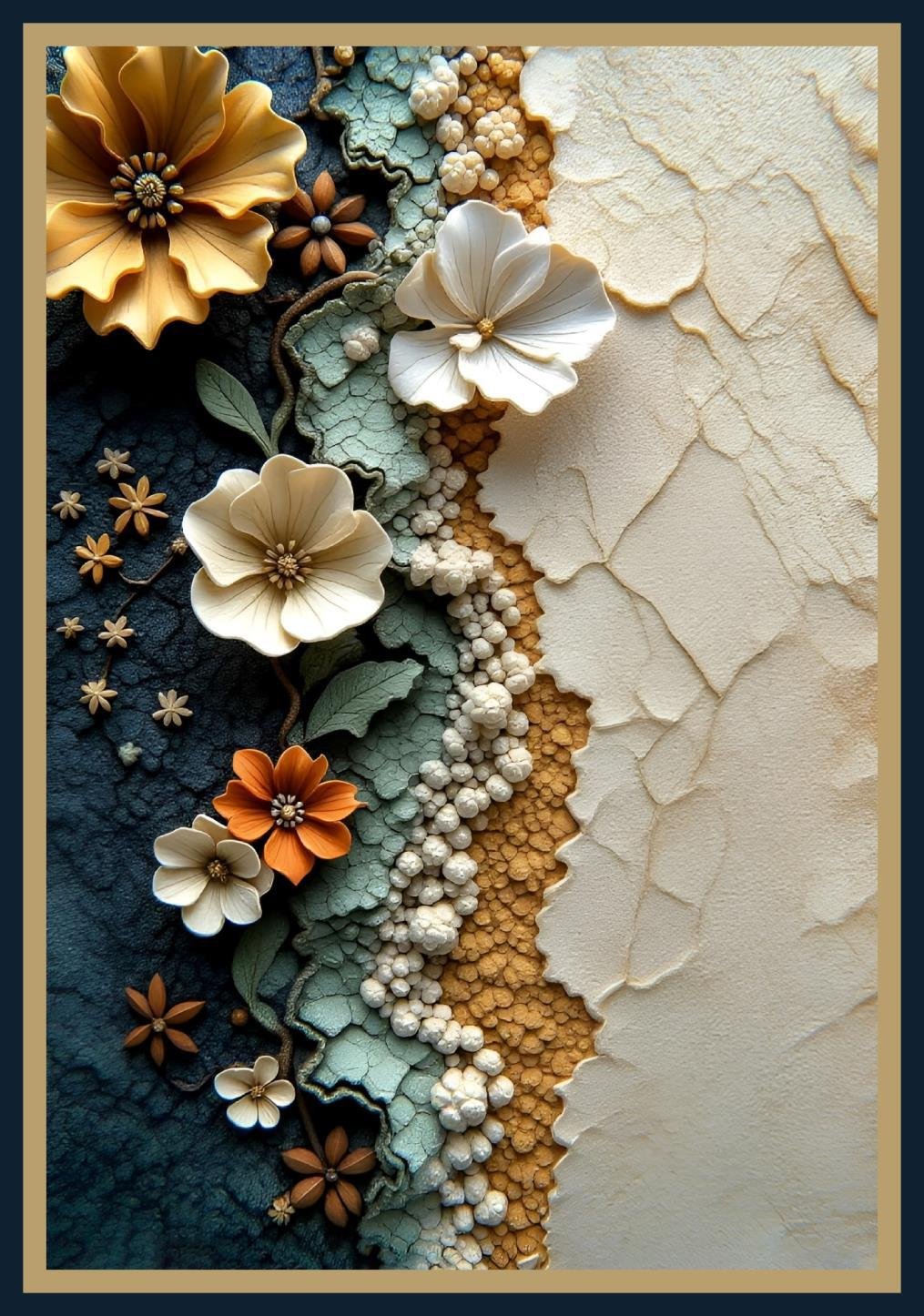 Table cover design 4 magnolia blooms image 1