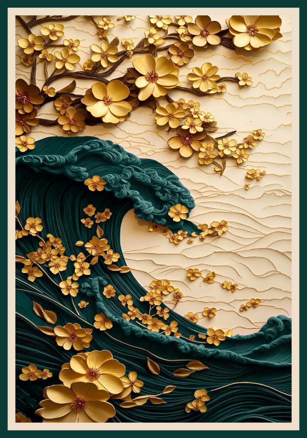 Table cover design the Great Wave off Kanagawa image 1