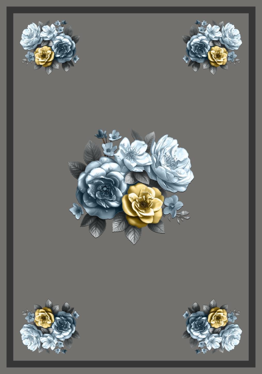 Table cover design golden rose image 1