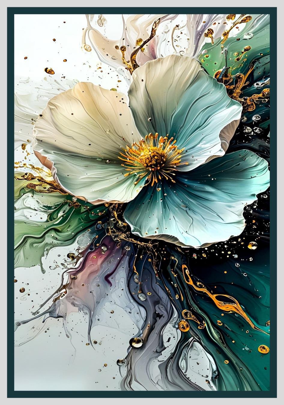 Table cover design fantasy flower image 1