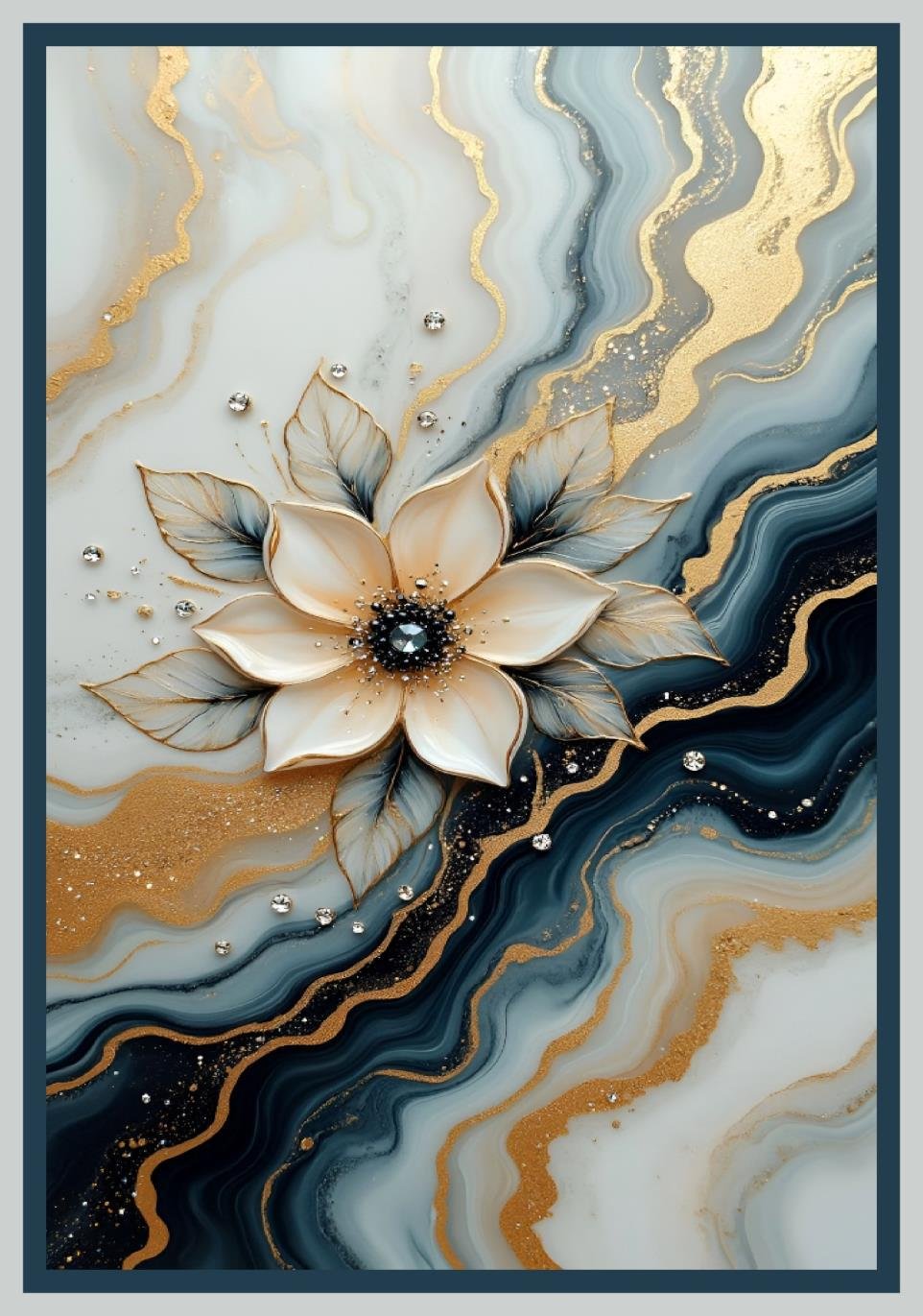 7d Table cover single flower design image 1