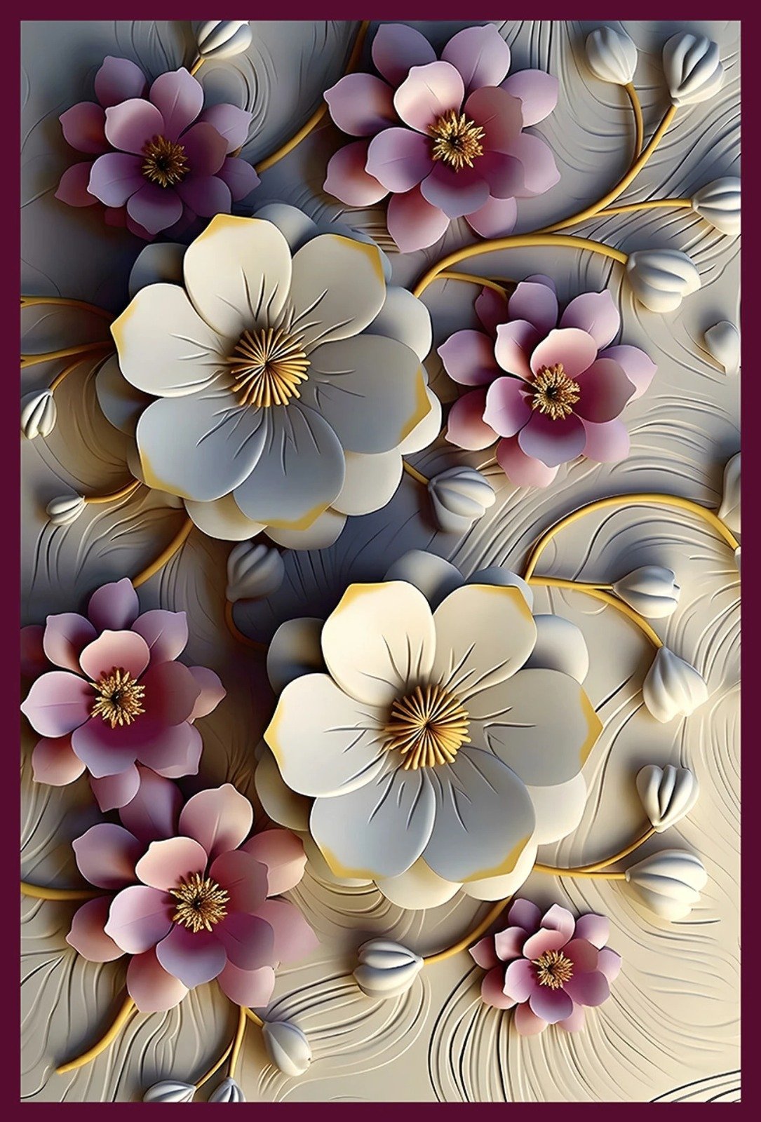 7D flower carpet image 1