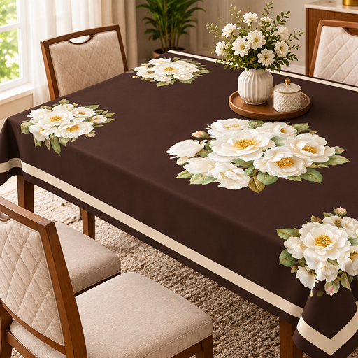 Table cover design 3 magnolia blooms image 2