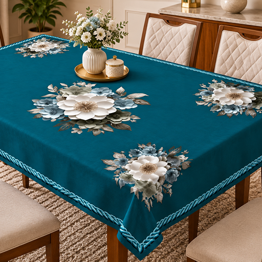 Table cover design 2 magnolia blooms image 2