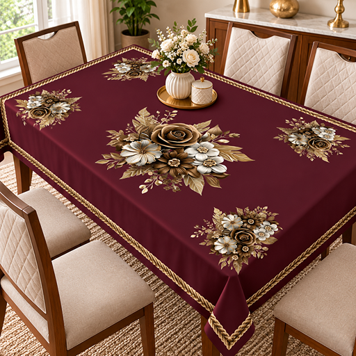 Table cover design mix flowers image 2