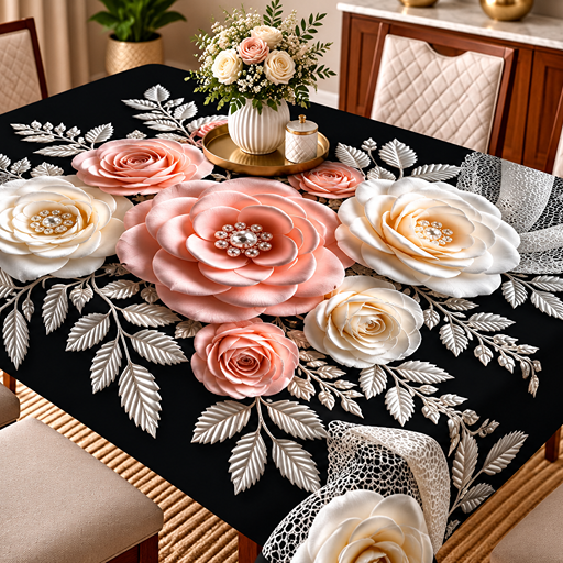 Table cover design  roses image 2