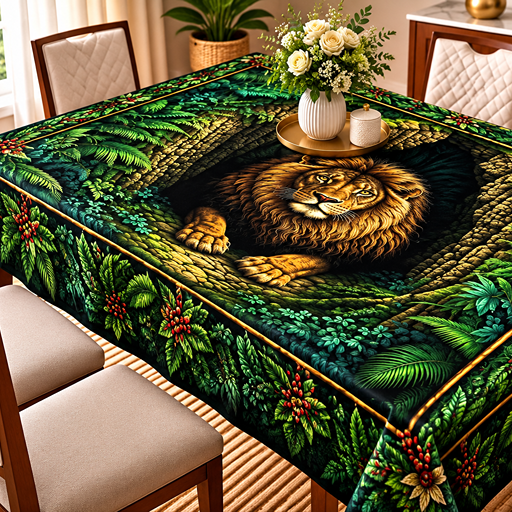 table cover design tiger image 2