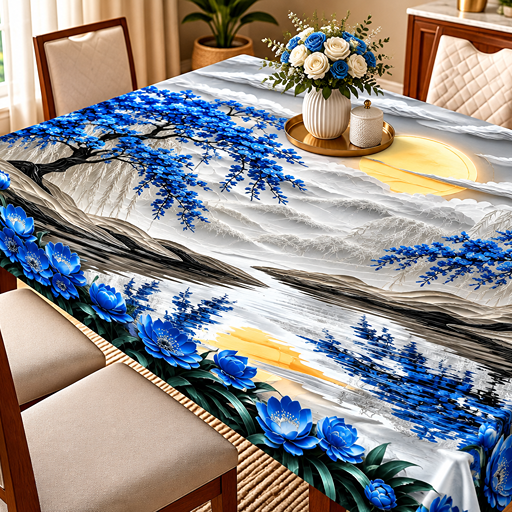 Table cover design river view image 2
