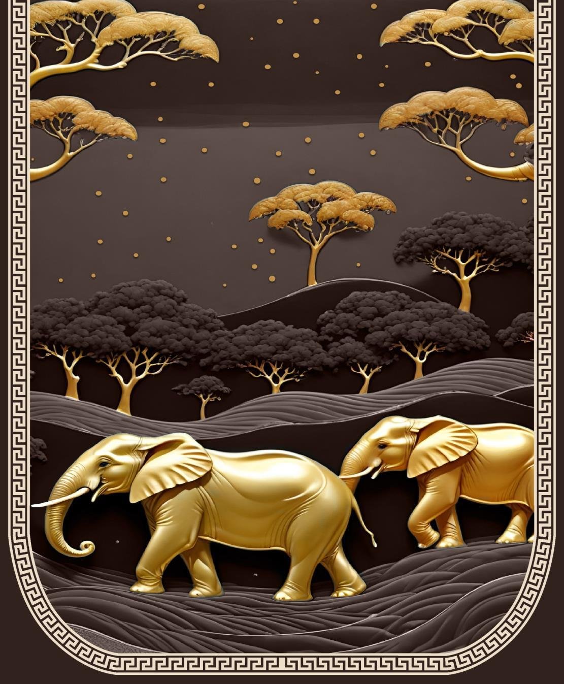 Sofa cover design two elephant image 4