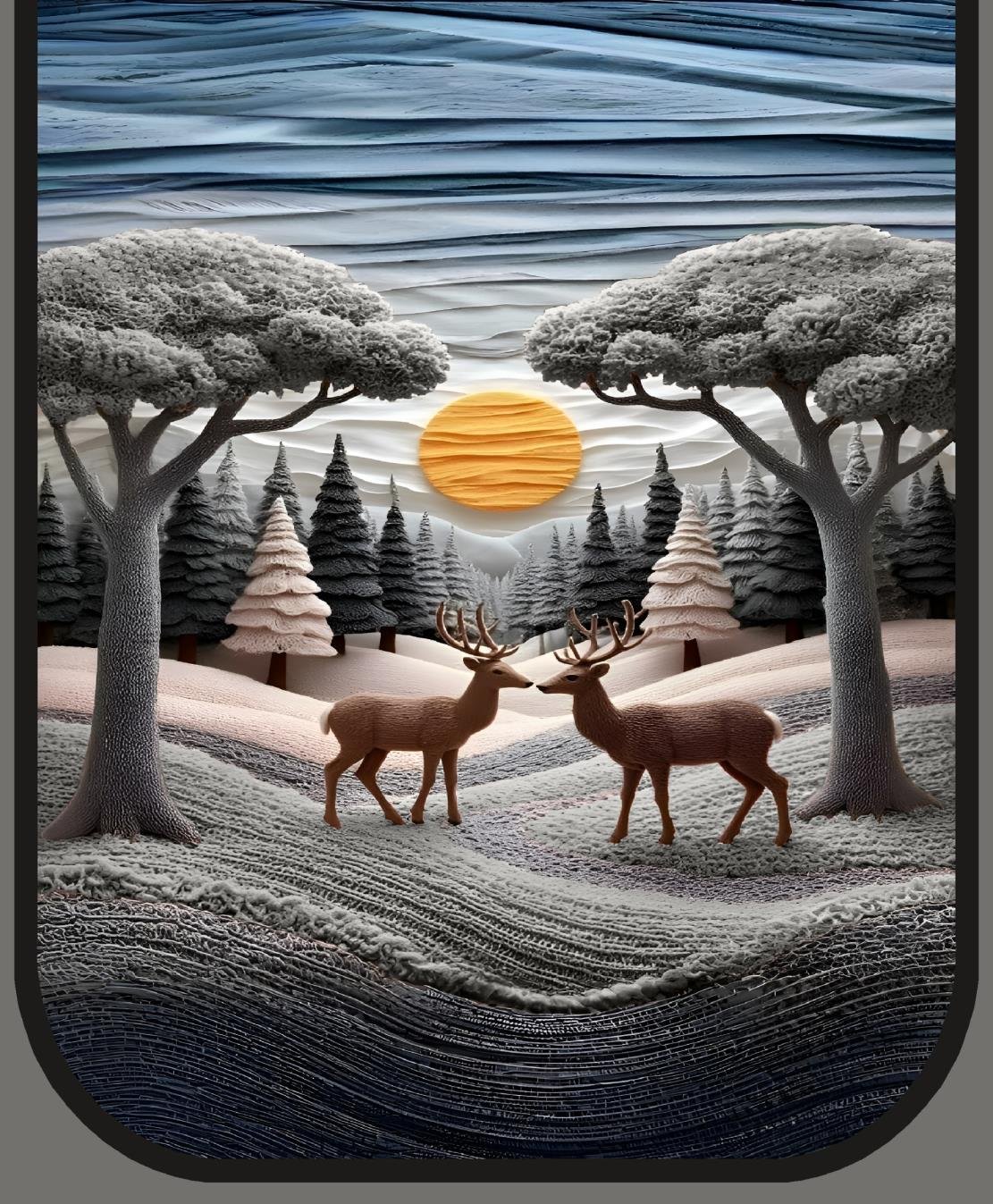 sofa cover design two deer image 5