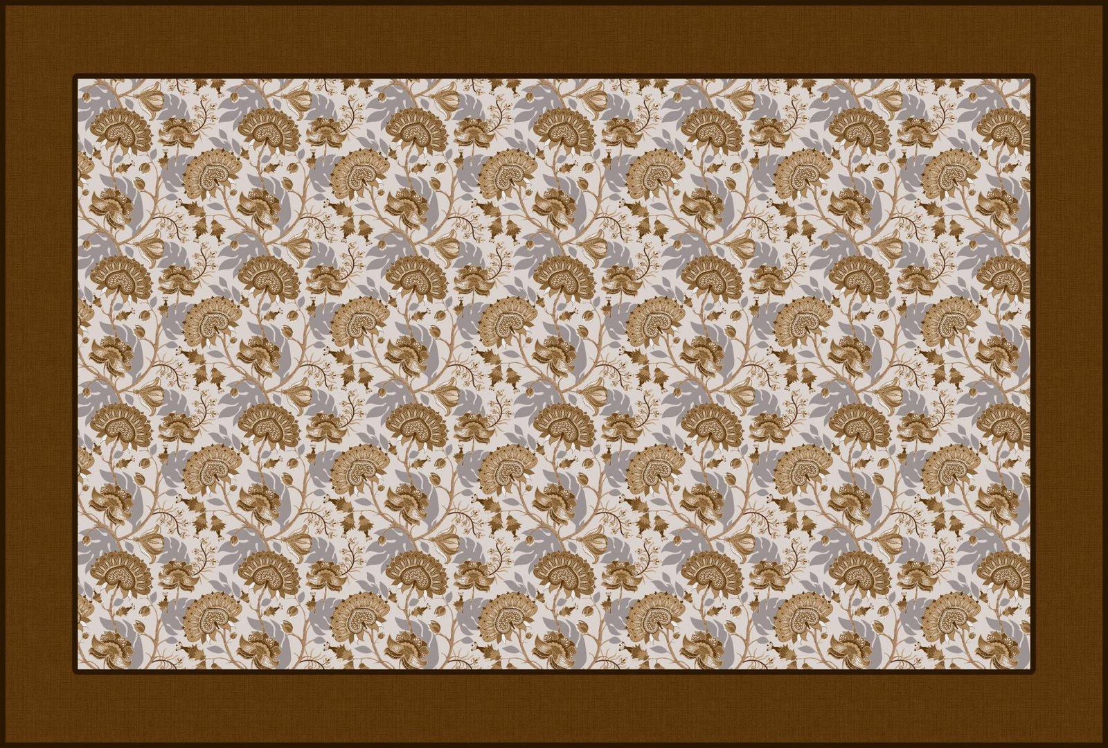 cotton table cover design   Jacobean floral chintz image 2