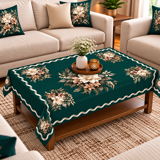 Table cover  ZUKIODECOR Velvet Floral image 3