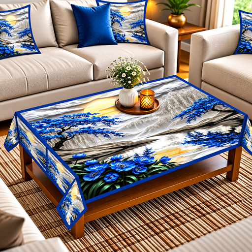Table cover design river view image 3