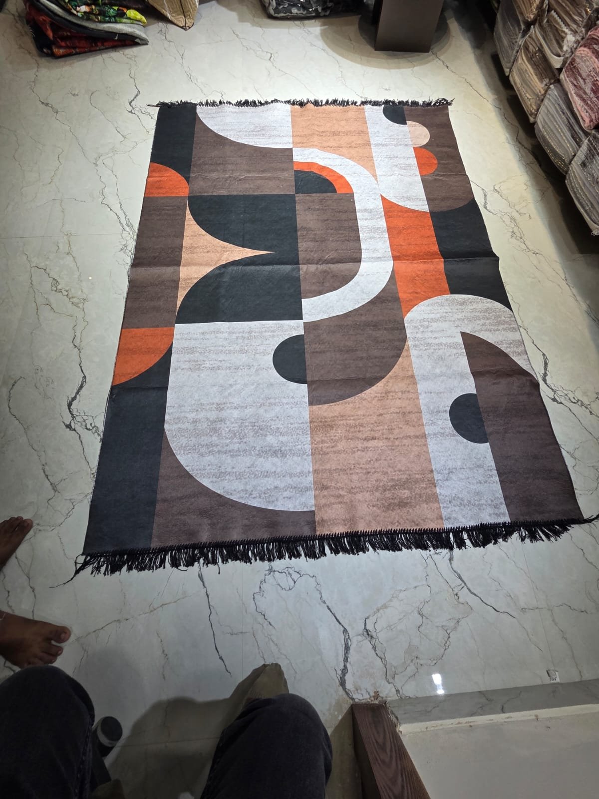7D carpet design  Abstract Geometric image 1
