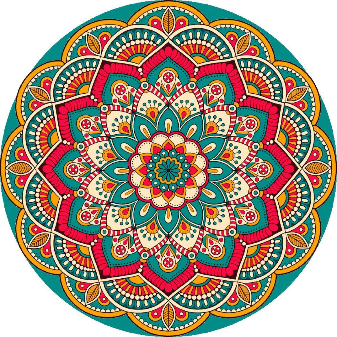 7D carpet design geometric circular design image 1