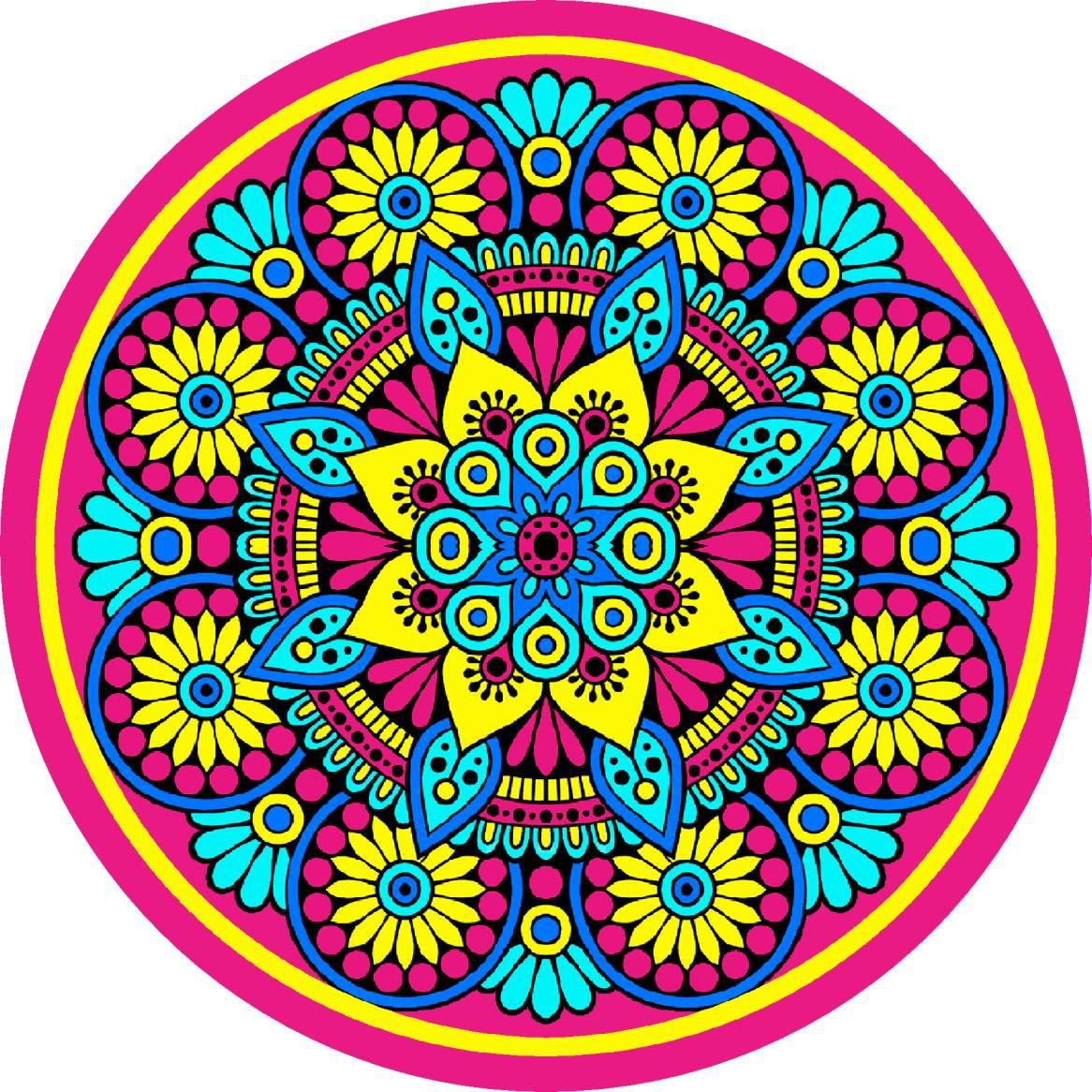 7D carpet design olorful vector mandala design image 1
