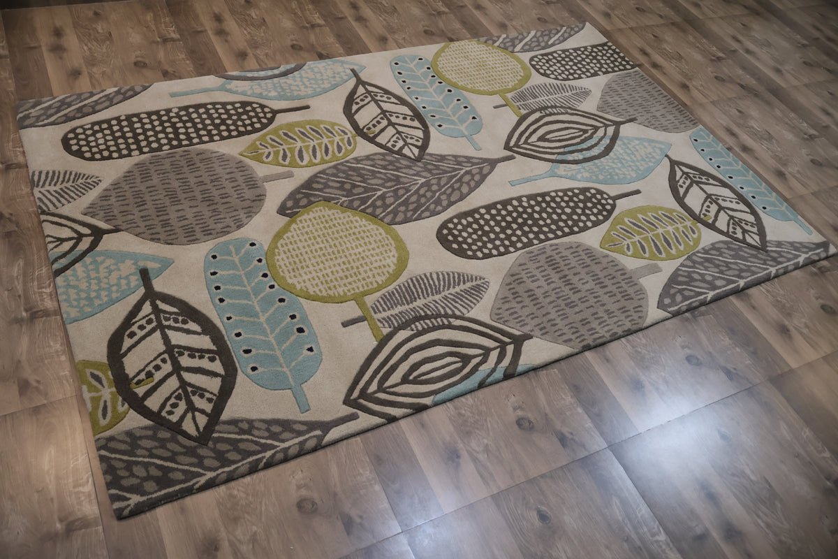 7D carpet leafs design