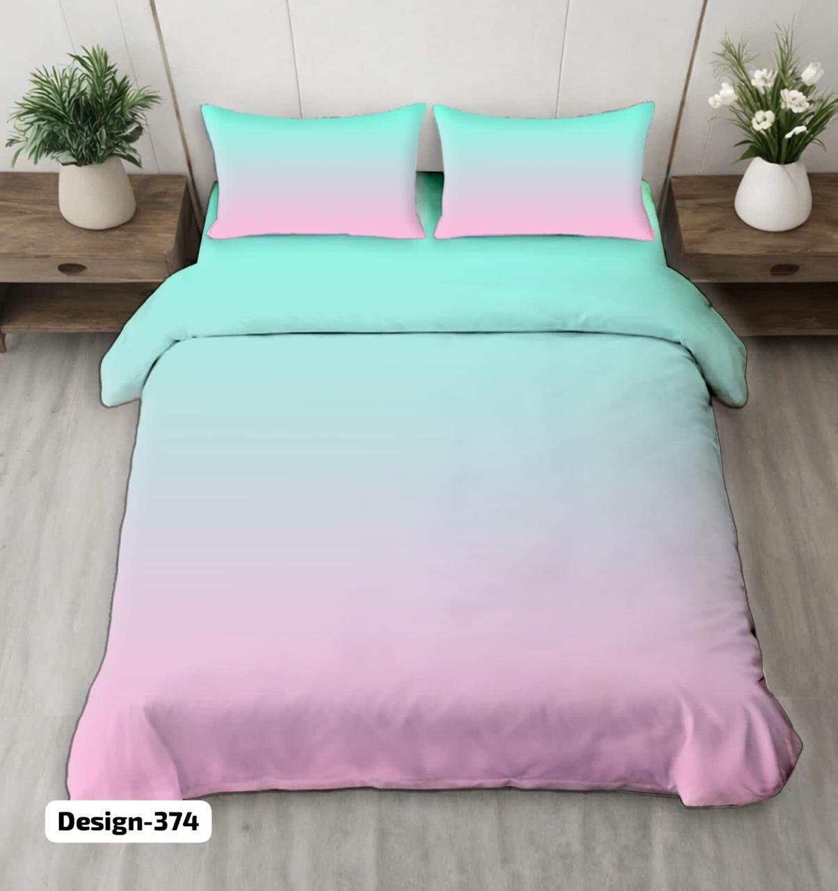 gradient color bedsheets
