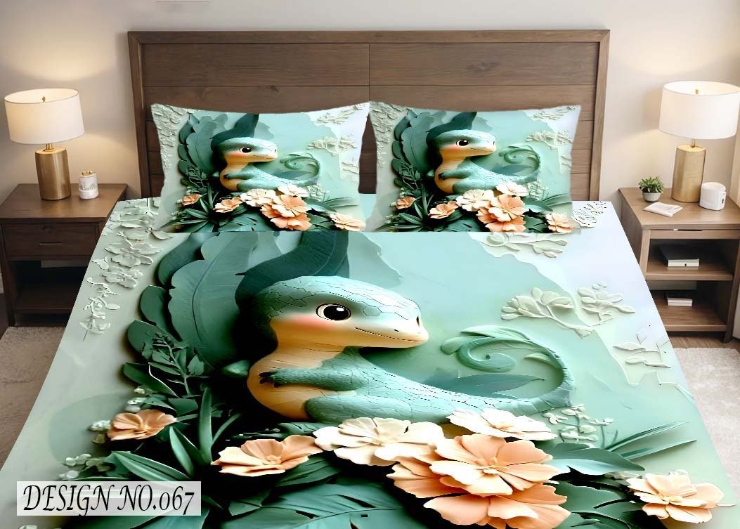 bedsheet design dragon