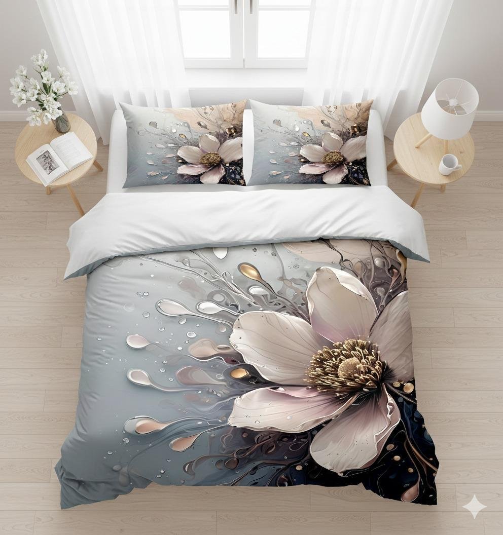 bedsheet design 1 flower