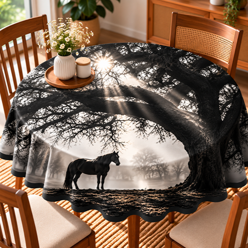 Round Table cover design Morning Calm