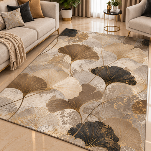 7D carpet - Ginkgo Leaf pattern