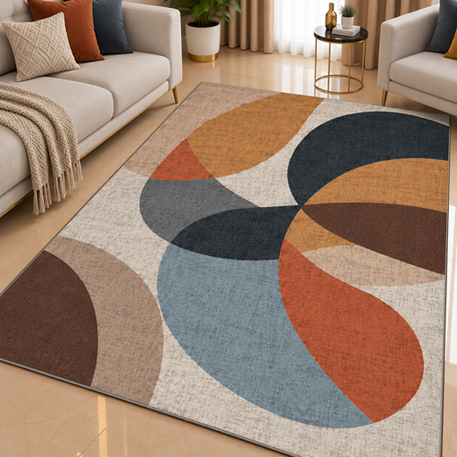 7D carpet - Geometric Textile Abstract