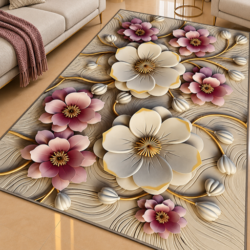 7D flower carpet