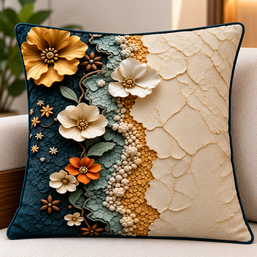 cusion cover design 4 magnolia blooms