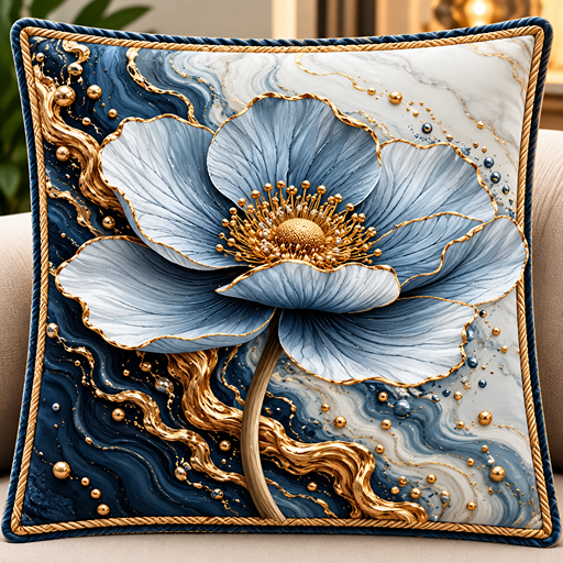 cusion cover design poppy (Anemone coronaria)