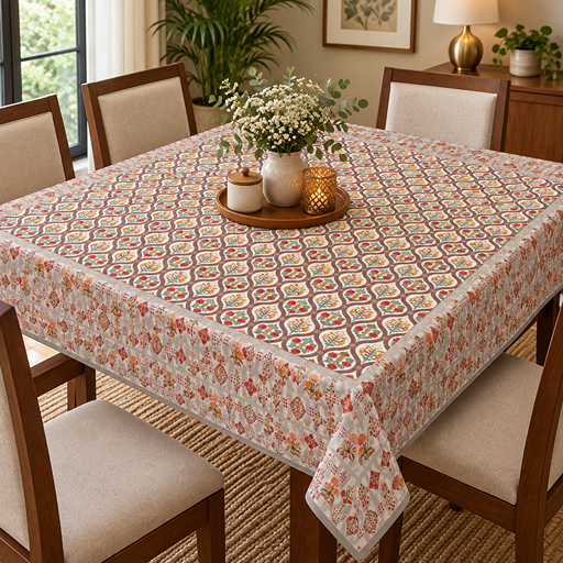 cotton table cover design little flowers