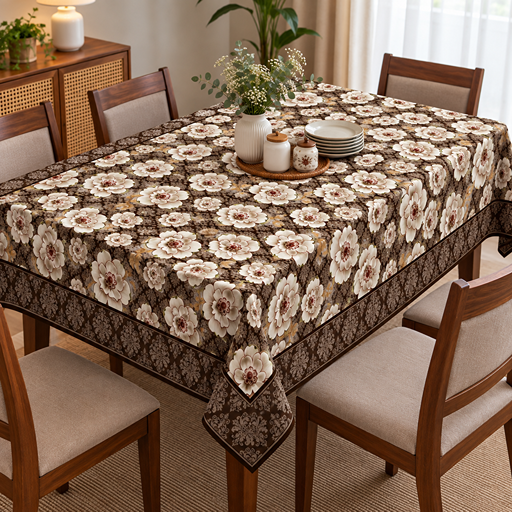 cotton table cover design floral print