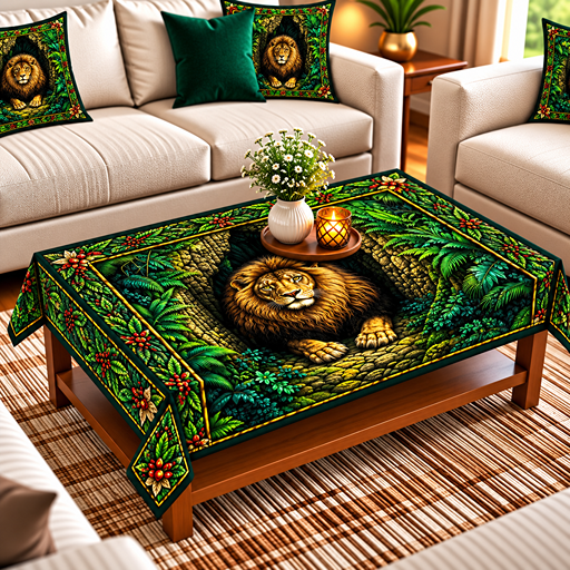 table cover design tiger