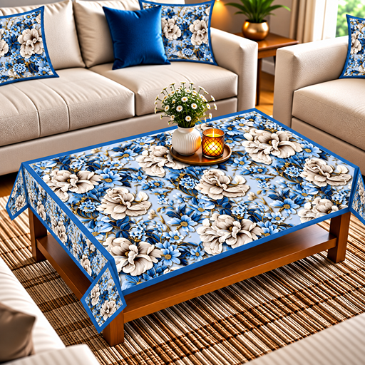 table cover design 3 flowers