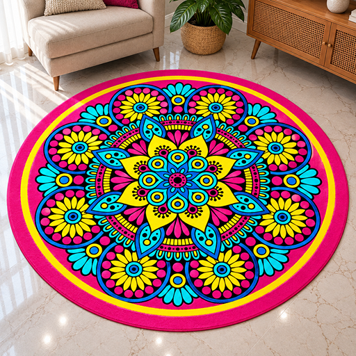 7D carpet design olorful vector mandala design
